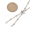 304 Stainless Steel Slider Necklace Makings AJEW-JB01289-01-2