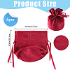 Beebeecraft 6Pcs Velvet Drawstring Pouches ABAG-BBC0001-19C-2