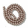 Eco-Friendly Dyed Glass Pearl Round Beads Strands HY-A008-6mm-RB046-2