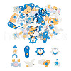 ARRICRAFT 48Pcs 8 Styles Ocean Theme Translucent Resin Cabochons CRES-AR0001-22-2