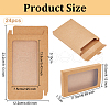Rectangle Paper Biscuit Boxes with Clear Window CON-WH0107-01A-2