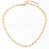 Stainless Steel Heart-shaped Link Chain Necklaces for Women AM1857-4