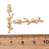 Brass Micro Pave Clear Cubic Zirconia Pendants KK-Z112-43G-3