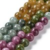 Dyed Natural Malaysia Jade Beads Strands G-G021-01B-07-2