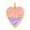 Brass Enamel Pendants KK-Z077-01G-11-1
