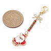 9Pcs 9 Styles Christmas Alloy Enamel Pendant Decoration HJEW-JM02326-3