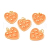 Real 18K Gold Plated Brass Pendants KK-L206-012G-2