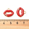 Alloy Enamel Pendants FIND-U033-01G-3