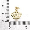 Brass Micro Pave Cubic Zirconia Pendants KK-Z100-06G-3