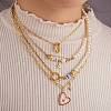 Vintage Natural Pearl Beaded Necklace for Girl Women NJEW-SW00002-03-7