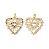Brass Micro Pave Cubic Zirconia Pendant KK-E068-VC041-2