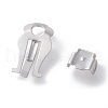 Non-Tarnish 316 Surgical Stainless Steel Clip-on Earring Findings STAS-L203-44P-1