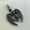 Vintage Gothic Stainless Steel Cubic Zirconia Pendant Necklaces ZQ9567-5