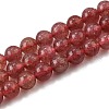 Natural Strawberry Quartz Beads Strands G-L621-B09-6mm-2