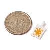 Seed Beads Beaded Charms PALLOY-MZ00256-04-3