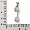 Anti-Tarnish 304 Stainless Steel Pendants STAS-H216-70B-P-3