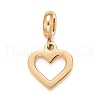 304 Stainless Steel European Dangle Charms STAS-I194-18G-2