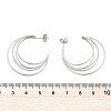 Multilayer C-Shaped 304 Stainless Steel Stud Earrings EJEW-Z098-28P-5