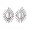 Non-Tarnish 304 Stainless Steel Pendants STAS-B031-09P-2