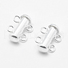 Sterling Silver Slide Lock Clasps STER-K035-01-3