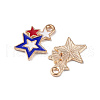 Alloy Enamel Pendants ENAM-K067-35-4