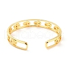 Hamsa Hand Hollow Carved Cubic Zirconia Cuff Bangle BJEW-D448-16G-RS-3