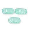 Spray Painted Transparent Glass Connector Charms X1-GLAA-H035-06K-1