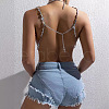Full Clear AB Acrylic Rhinestone Teardrop Sexy Body Chains for Night Club FS-WG03C9C-01-4