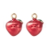 2pcs Brass Enamel Charms KK-YW0001-90-1