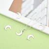 Crescent Moon Stainless Steel Charms Pendants STAS-Q168-06-5
