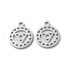 Chakra Theme 304 Stainless Steel Charms STAS-Q303-10P-1