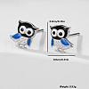 S925 Sterling Silver Owl Stud Earrings BE9884-3