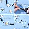 Beebeecraft 10Pcs Milan Cord & 304 Stainless Steel Bracelets Making MAK-BBC0001-18-6