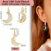 Beebeecraft 10Pcs Brass Micro Pave Cubic Zirconia Charms KK-BBC0015-97-2