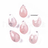 Transparent Resin Half Hoop Earrings X-EJEW-T012-03-B03-1