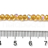 Electroplate Transparent Glass Beads Strands EGLA-A035-T3mm-L04-4
