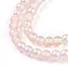 Baking Painted Transparent Glass Beads Strands DGLA-N011-4mm-03-3