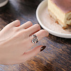 925 Sterling Silver Adjustable Finger Rings for Women FS-WG0C96C-01-5