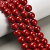 Natural Mashan Jade Round Beads Strands X-G-D263-12mm-XS31-1