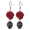 304 Stainless Steel Dangle Earrings EJEW-JE06069-2