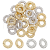Globleland 28Pcs 2 Colors Eco-friendly Rack Plating Alloy Linking Rings FIND-GL0001-66-1