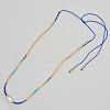 Miyuki & Natural Freshwater Pearl Braided Necklace for Women PI7820-3-1