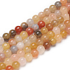 Natural Golden Silk Jade Beads Strands G-L555-05-10mm-1