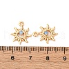 Brass Micro Pave Cubic Zirconia Pendants KK-Z112-02G-3