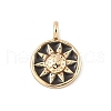 Brass Enamel Pendants KK-Z107-10G-01-1