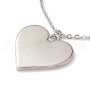 Sublimation Blank Aluminum Pendant Necklace X-NJEW-E020-02P-03-4