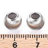 Rhodium Plated 925 Sterling Silver Beads STER-T007-11P-3