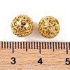 Rack Plating Brass Beads KK-U012-02G-3