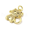 Brass Micro Pave Cubic Zirconia Pendants FIND-Z023-03C-2