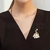 Alloy Crystal Rhinestone Brooches for Backpack Clothes PW-WG8F041-01-3
